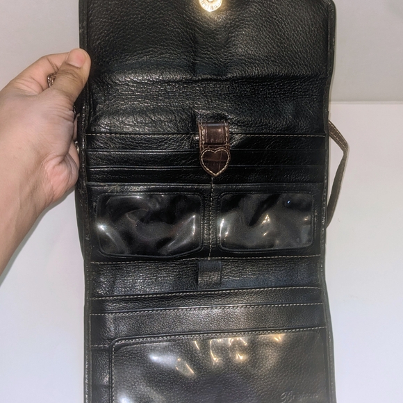 Vintage Brighton "Hudson" Crossbody Organizer Bag - Black - Picture 8 of 13